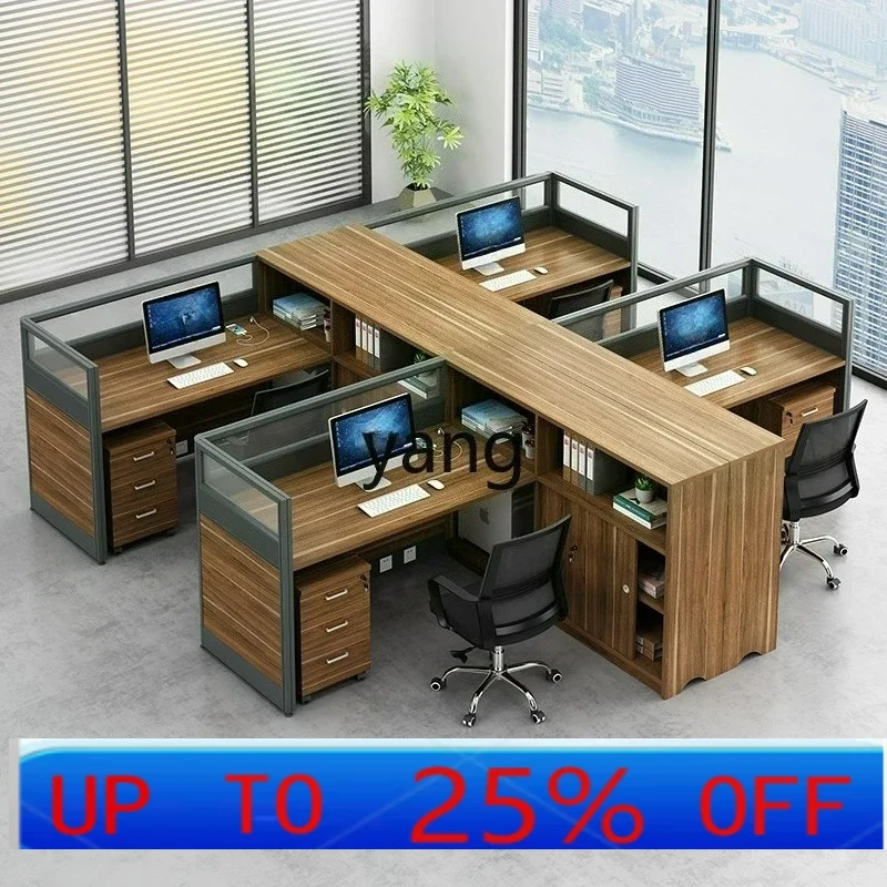 LH simple modern staff desk work space office staff computer desk and chair combination
LH simple modern staff desk work space office staff computer desk and chair combination