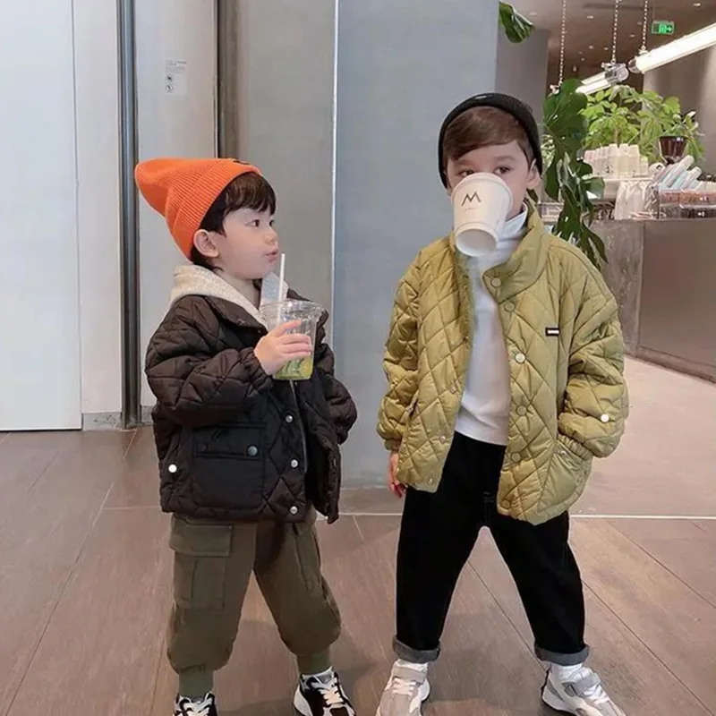 Boys Down Coat Jacket Cotton Outerwear 2023 Loose Thicken Velvet Winter Warm Snowsuits Children's Clothing
Boys Down Coat Jacket Cotton Outerwear 2023 Loose Thicken Velvet Winter Warm Snowsuits Children's Clothing