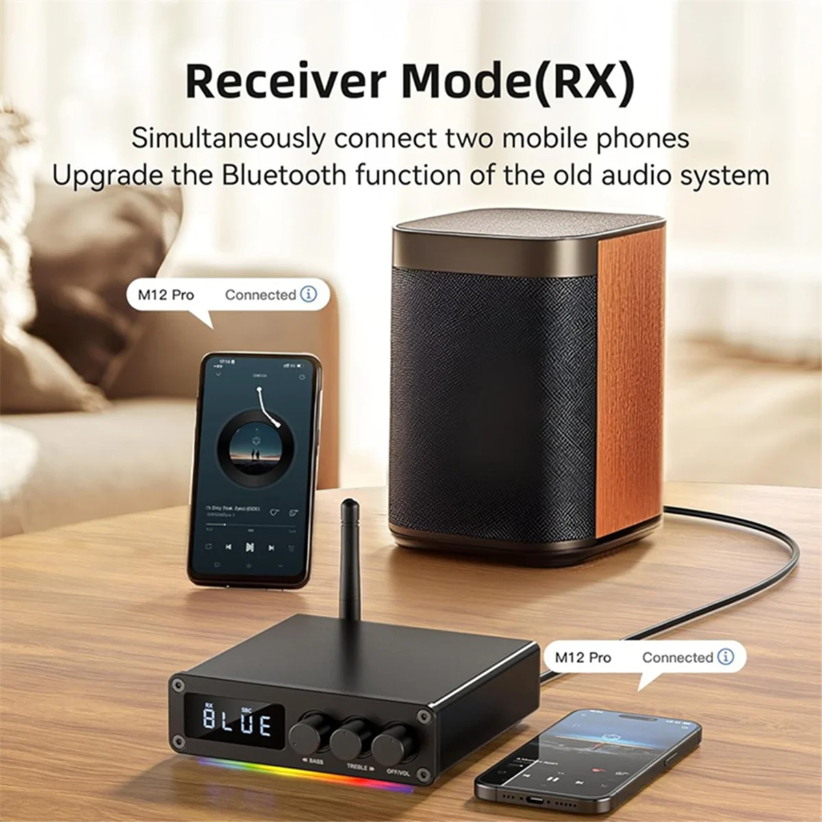 BFYLE Bluetooth 5.2 Transmitter Receiver for TV, Home Stereo, BT Headset, Low Latency HD Bluetooth Audio Decoder Adapter
BFYLE Bluetooth 5.2 Transmitter Receiver for TV, Home Stereo, BT Headset, Low Latency HD Bluetooth Audio Decoder Adapter
