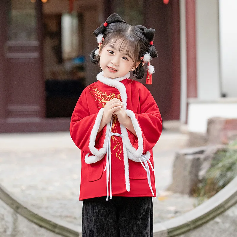 Girls Winter Hanfu Girls Winter New Year Clothes Girls Tang Clothes Children's New Year Thickened Chinese Style Clothes
Girls Winter Hanfu Girls Winter New Year Clothes Girls Tang Clothes Children's New Year Thickened Chinese Style Clothes