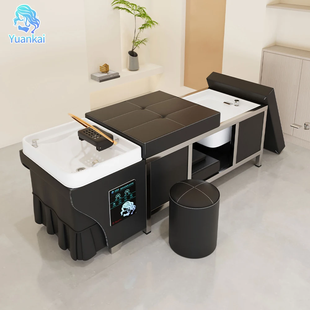 Multifunction Salon Bowl Black Thai Massage Head Spa Bed With Foot Bath Hair Washing Pedicure Shampoo Chair
Multifunction Salon Bowl Black Thai Massage Head Spa Bed With Foot Bath Hair Washing Pedicure Shampoo Chair