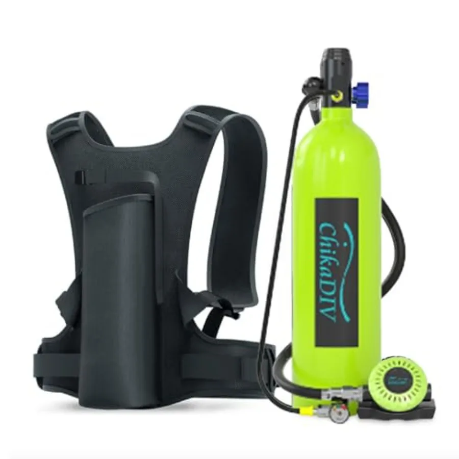 Emergency underwater activities and snorkeling: aluminum alloy, black, 1.9L portable scuba tank with 30-35 min air supply
Emergency underwater activities and snorkeling: aluminum alloy, black, 1.9L portable scuba tank with 30-35 min air supply