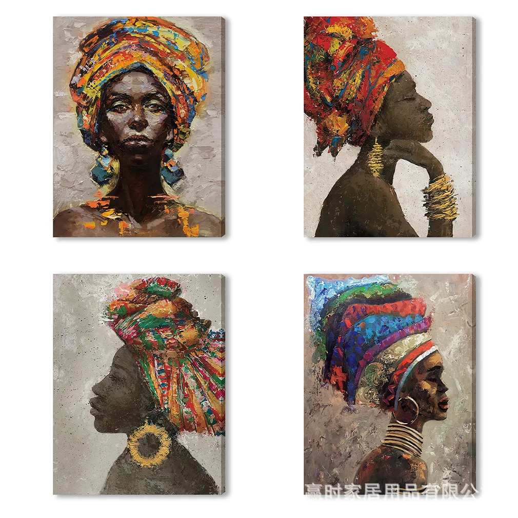 African woman canvas painting selling model room hotel decorative painting classroom living room bedroom porch hanging painting
African woman canvas painting selling model room hotel decorative painting classroom living room bedroom porch hanging painting
