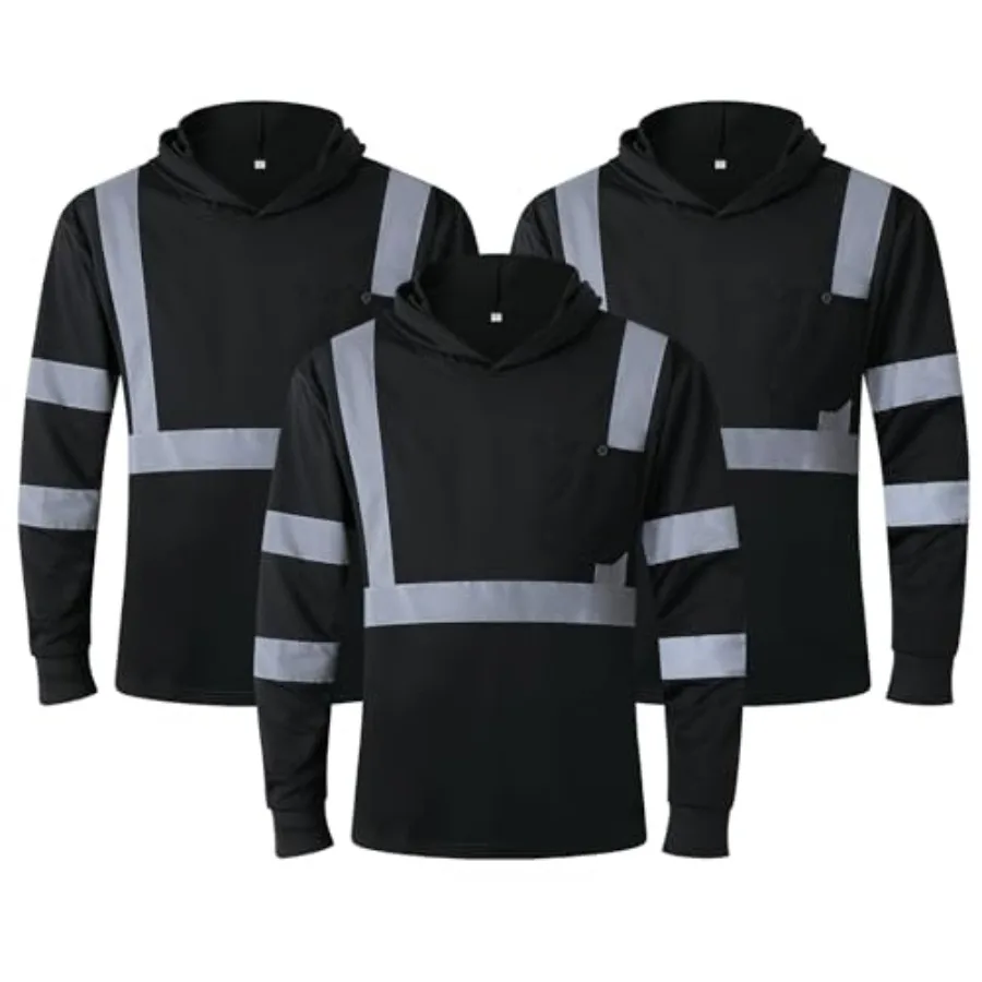 JKSafety Hi Vis Shirts for Men Women Class 3 High Visibility Shirts with Reflective Strips Long Sleeves Safety Hoodie
JKSafety Hi Vis Shirts for Men Women Class 3 High Visibility Shirts with Reflective Strips Long Sleeves Safety Hoodie