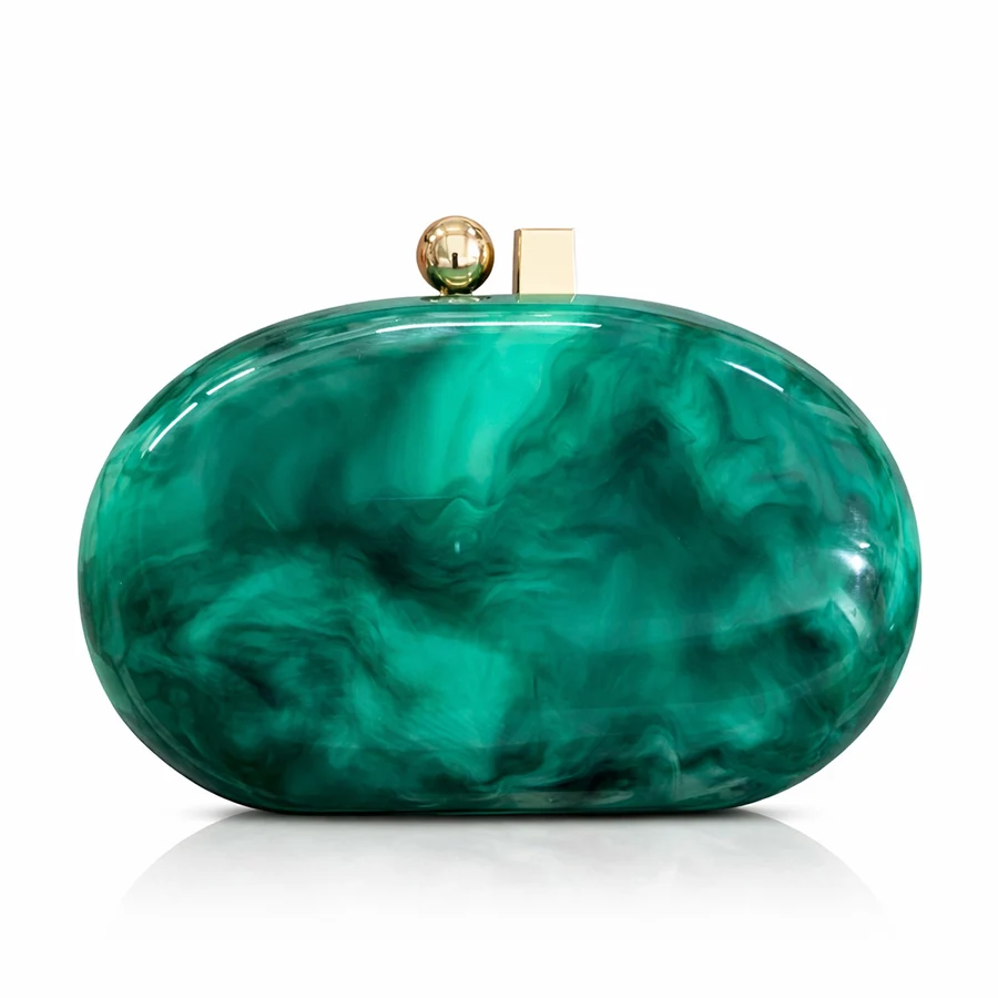 Evening Bag Oval Pearlescent Clutch Acrylic Fashion Ladies Clip Purse Handbags Woman Luxury Chains Shoulder Crossbody Bags Box
Evening Bag Oval Pearlescent Clutch Acrylic Fashion Ladies Clip Purse Handbags Woman Luxury Chains Shoulder Crossbody Bags Box