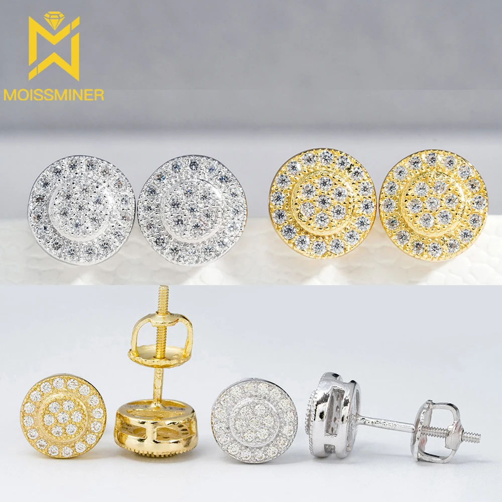 7.7mm Round Moissanite Diamond Earrings For Women Ear Studs Men High-End Jewelry Pass Tester Free Shipping
7.7mm Round Moissanite Diamond Earrings For Women Ear Studs Men High-End Jewelry Pass Tester Free Shipping
