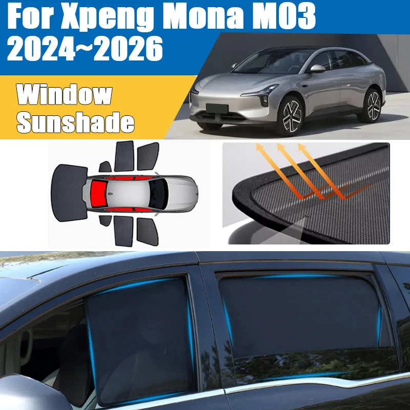 Car Window Sunshade For Xpeng Mona M03 2024 2025 2026 Curtain Mesh Blocks UV Rays Heat Insulation Shade Blind Auto Accessories
Car Window Sunshade For Xpeng Mona M03 2024 2025 2026 Curtain Mesh Blocks UV Rays Heat Insulation Shade Blind Auto Accessories