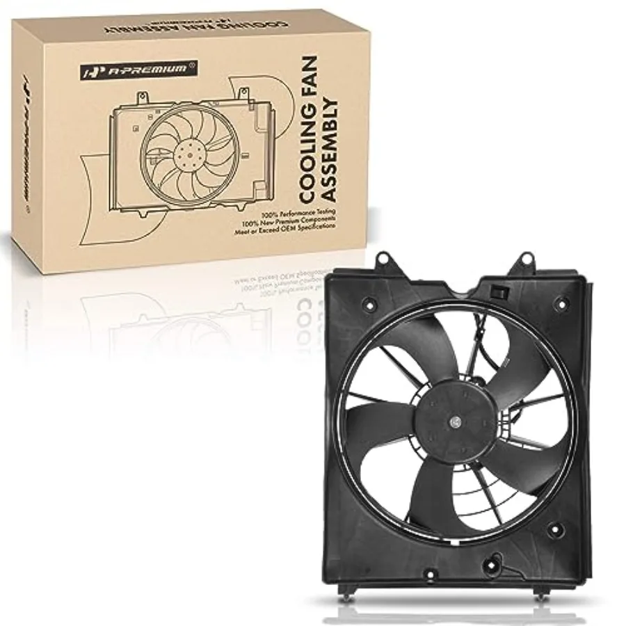 Left Engine Radiator Cooling Fan Assembly Compatible with Select Honda Models - Odyssey 2011-2017 V6 3.5L - Replace# 19015RV0A0
Left Engine Radiator Cooling Fan Assembly Compatible with Select Honda Models - Odyssey 2011-2017 V6 3.5L - Replace# 19015RV0A0