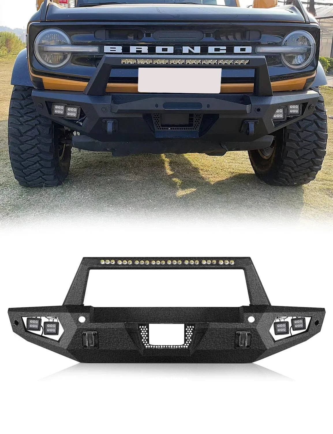 Bronco alloy steel front bumper winch mount Light shackle mount harness compatible 2021 2022 2023 not applicable to Bronco sport
Bronco alloy steel front bumper winch mount Light shackle mount harness compatible 2021 2022 2023 not applicable to Bronco sport