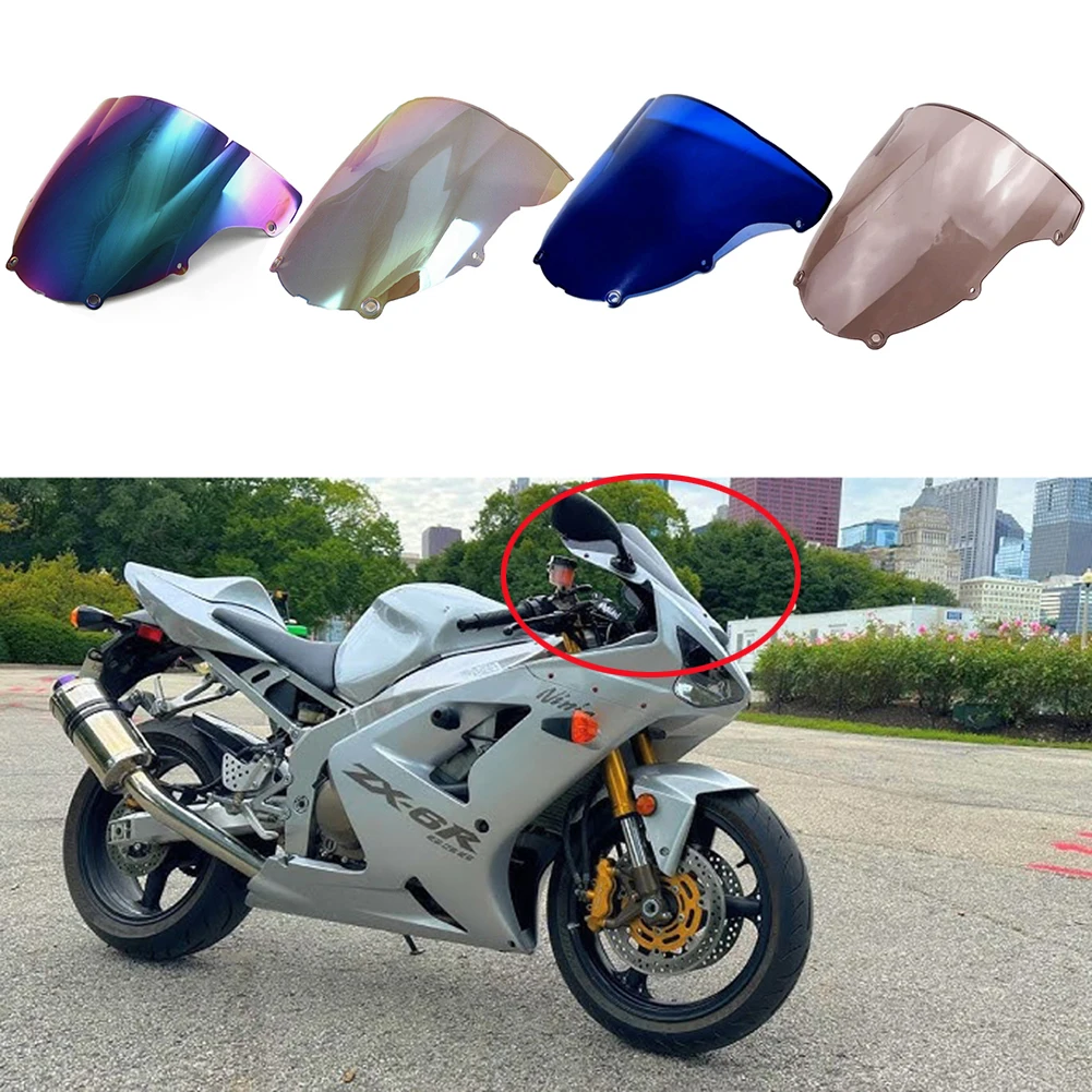 Front Clear/Dark/Iridium Wind Deflector Windshield Windscreen Double Bubble For Kawasaki Ninja 636 ZX6R ZX-6R 2003-2004
Front Clear/Dark/Iridium Wind Deflector Windshield Windscreen Double Bubble For Kawasaki Ninja 636 ZX6R ZX-6R 2003-2004