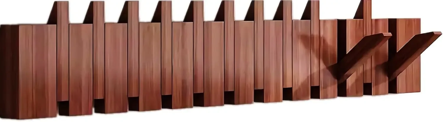 Walnut Paint-12 Hooks Wall Mounted Coat RackHooks Piano Key Hangers Natural Solid Wood Hanger Non-Woven Fabric
Walnut Paint-12 Hooks Wall Mounted Coat RackHooks Piano Key Hangers Natural Solid Wood Hanger Non-Woven Fabric