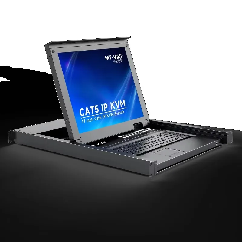 17" IP LED KVM Switch 32 Port VGA Over Ethernet, MT-VIKI 1U Rackmount IP LCD KVM Drawer Over CAT6, 19 Inch KVM Console Over IP
17" IP LED KVM Switch 32 Port VGA Over Ethernet, MT-VIKI 1U Rackmount IP LCD KVM Drawer Over CAT6, 19 Inch KVM Console Over IP