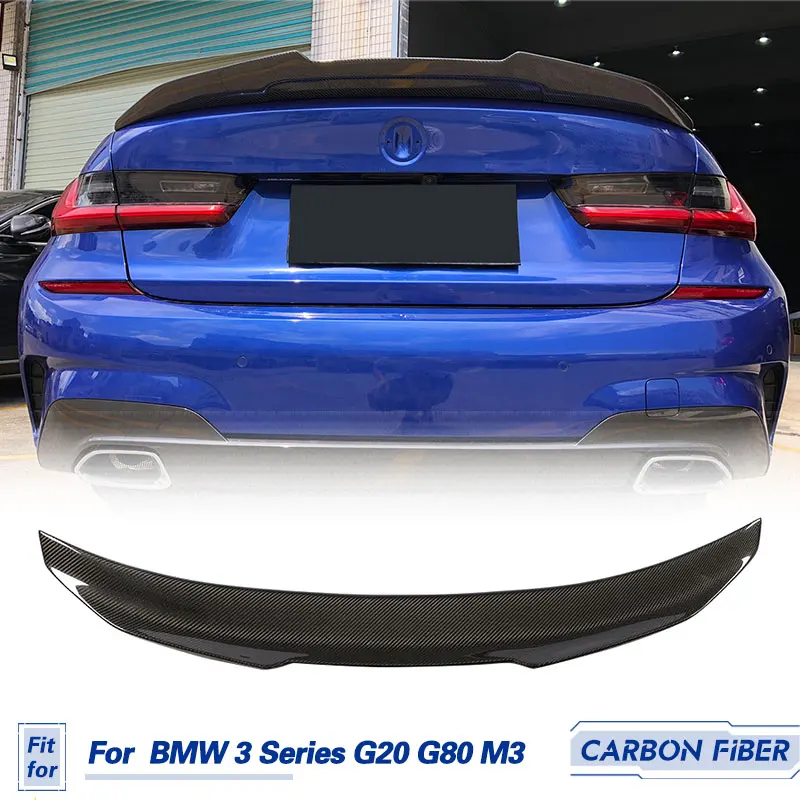 Car Rear Trunk Spoiler Wings Carbon Fiber for BMW 3 Series G20 G80 M3 2019-2022 Rear Spoiler Boot Lid Wing Lip Alerón trasero
Car Rear Trunk Spoiler Wings Carbon Fiber for BMW 3 Series G20 G80 M3 2019-2022 Rear Spoiler Boot Lid Wing Lip Alerón trasero