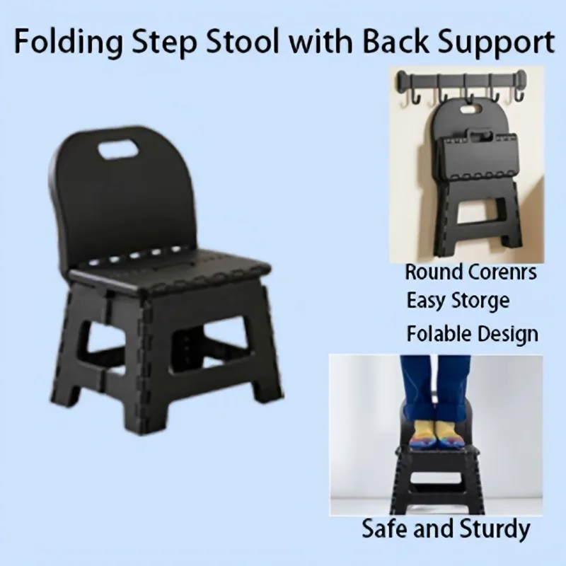 Collapsible Step Stool with Backrest – High Quality Folding Chair,Non-Slip Top, Indoor/Outdoor Use for Kitchen, Bathroom, Garden
Collapsible Step Stool with Backrest – High Quality Folding Chair,Non-Slip Top, Indoor/Outdoor Use for Kitchen, Bathroom, Garden