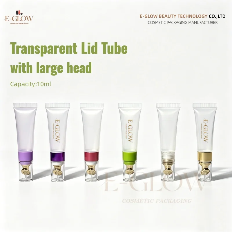 【Logo Custom】50Pcs Customized 10ml Golden Large Face Transparent Lid PE Squeezing Massage Eye Cream Transparent Makeup Tube
【Logo Custom】50Pcs Customized 10ml Golden Large Face Transparent Lid PE Squeezing Massage Eye Cream Transparent Makeup Tube