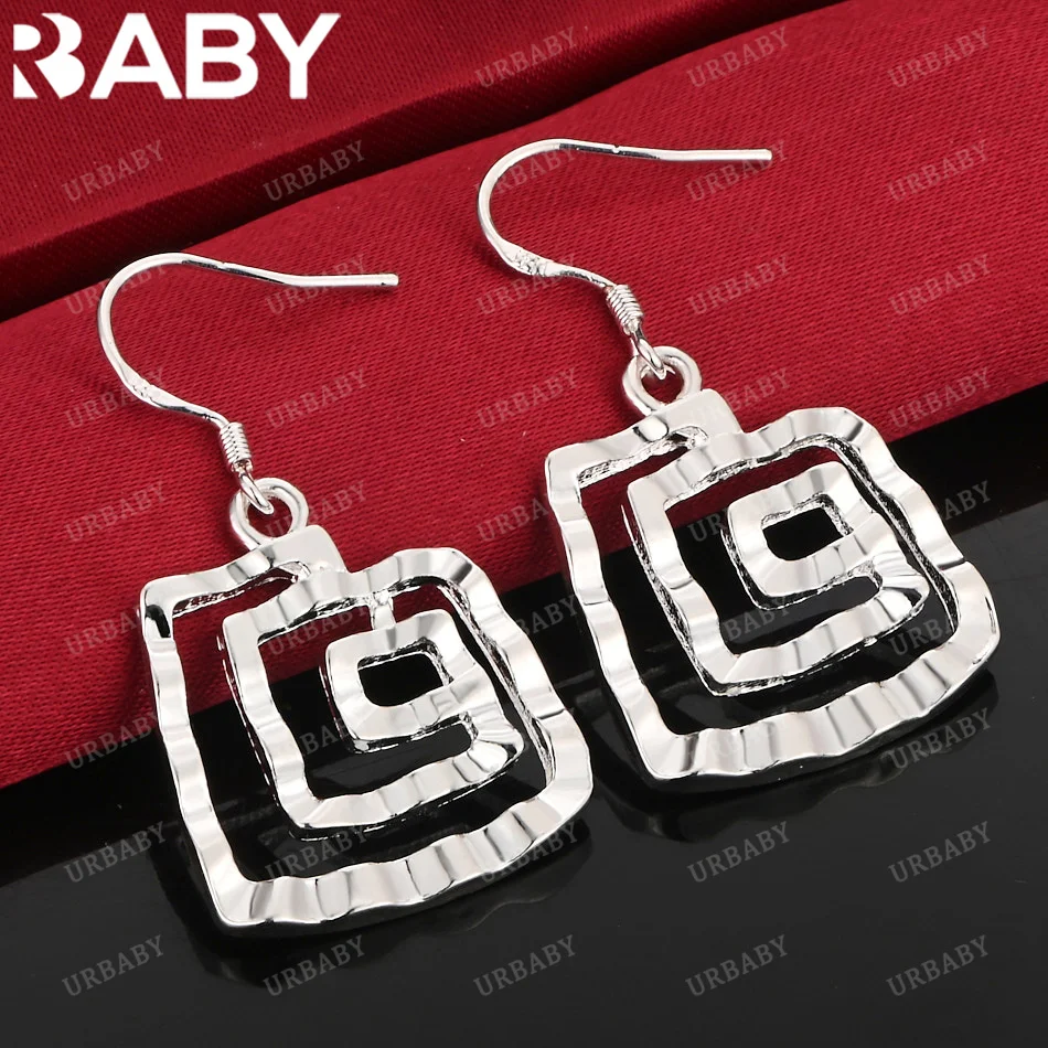 URBABY 925 Sterling Silver Earrings Square Vortex Drop Earrings For Women Jewelry Fashion Party and Daily Wear
URBABY 925 Sterling Silver Earrings Square Vortex Drop Earrings For Women Jewelry Fashion Party and Daily Wear