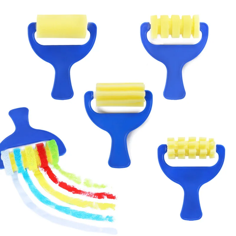 4Pcs/pack Kid Sponge Paint Brush Children's Art Graffiti Roller Watercolor Painting Brush School Kindergarten Art Supplies
4Pcs/pack Kid Sponge Paint Brush Children's Art Graffiti Roller Watercolor Painting Brush School Kindergarten Art Supplies