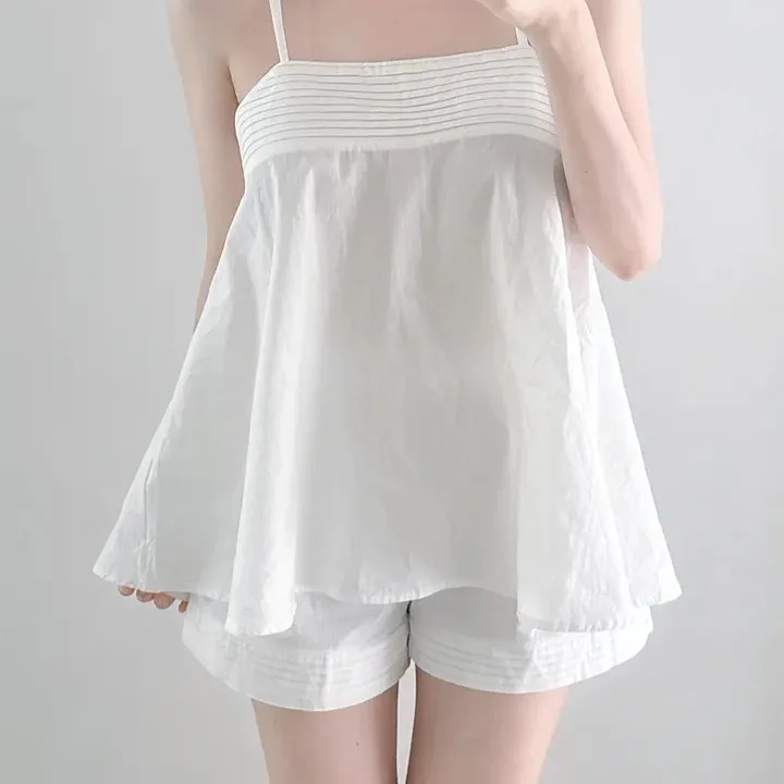 2026 New Chic Korean Style Women's Loose Tank Top Strap High Waist Casual Shorts Set Summer Fashion Ladies Vest Tops
2026 New Chic Korean Style Women's Loose Tank Top Strap High Waist Casual Shorts Set Summer Fashion Ladies Vest Tops
