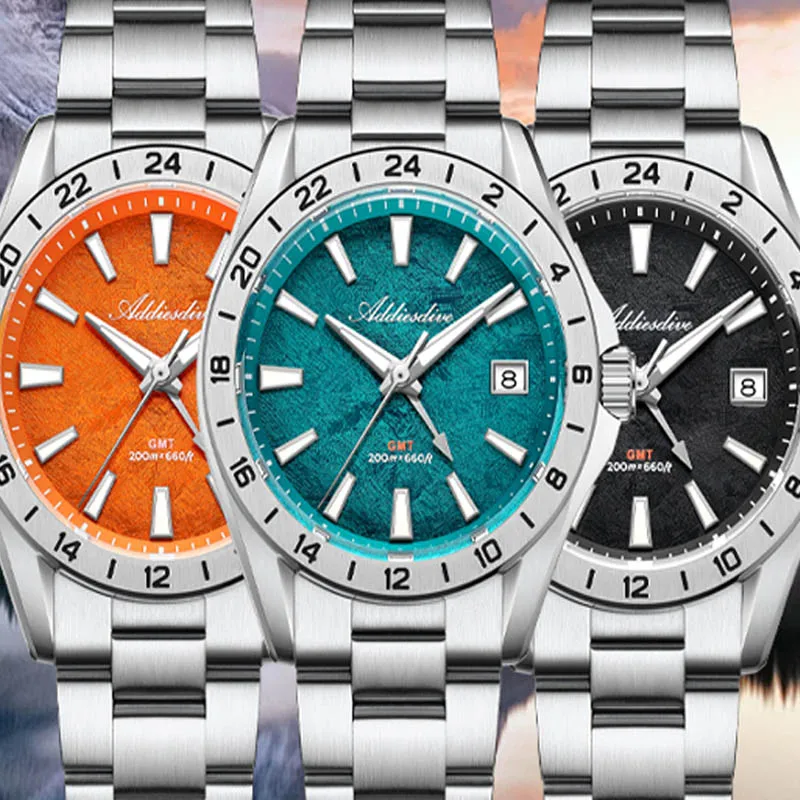 ADDIESDIVE Men Quartz GMT Watch Swiss Ronda 515-24H Sapphire Glass 200M Waterproof BGW9 Luminous 38mm Stainless Steel Wristwatch
ADDIESDIVE Men Quartz GMT Watch Swiss Ronda 515-24H Sapphire Glass 200M Waterproof BGW9 Luminous 38mm Stainless Steel Wristwatch