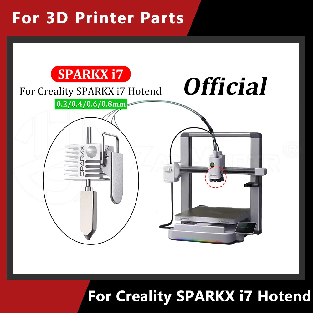 Горячий элемент (хотэнд) для Creality SPARKX i7, цельнометаллический, высокоточный, быстросъемный, в сборе, аксессуары для 3D-принтеров
Горячий элемент (хотэнд) для Creality SPARKX i7, цельнометаллический, высокоточный, быстросъемный, в сборе, аксессуары для 3D-принтеров