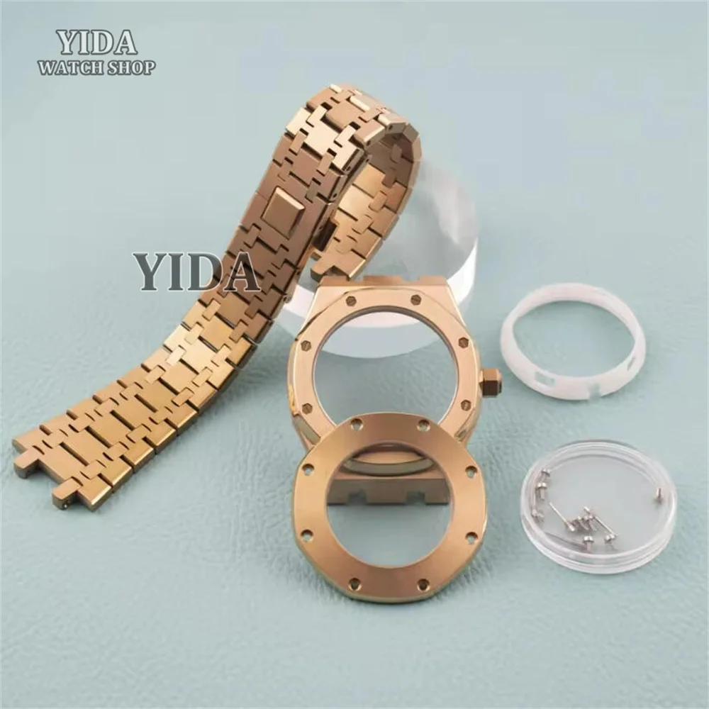 NH35 Case Strap Watch Parts For Royal Oak 41mm Octagonal Case Stainless Steel Band Sapphire Glass fit Nh36 Movement 31.8mm Dial
NH35 Case Strap Watch Parts For Royal Oak 41mm Octagonal Case Stainless Steel Band Sapphire Glass fit Nh36 Movement 31.8mm Dial