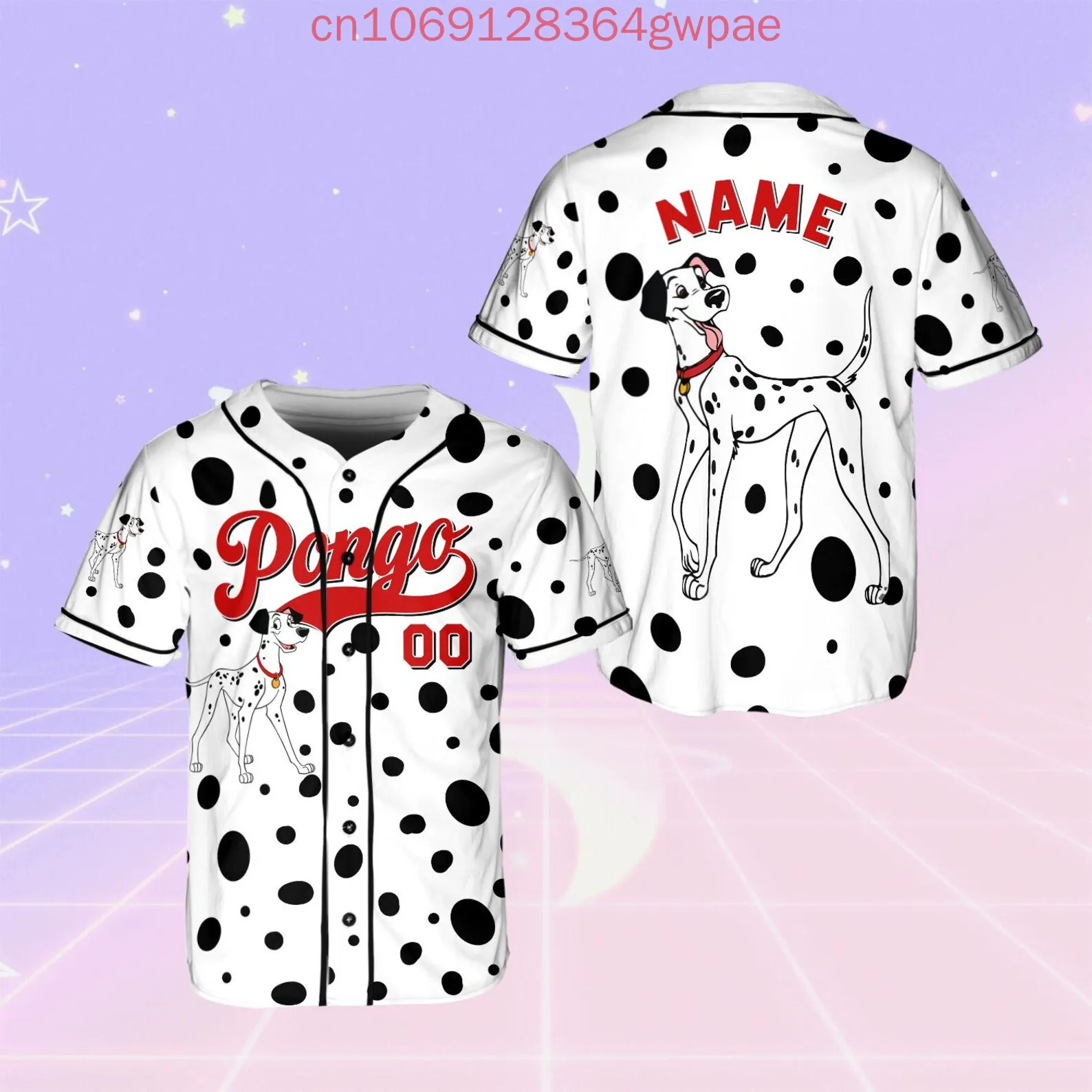 Disney 101 Dalmatians Baseball Jersey Shirt Men's Women's Casual Shirts Summer Short Sleeve Kids Baseball Uniforms Tops
Disney 101 Dalmatians Baseball Jersey Shirt Men's Women's Casual Shirts Summer Short Sleeve Kids Baseball Uniforms Tops