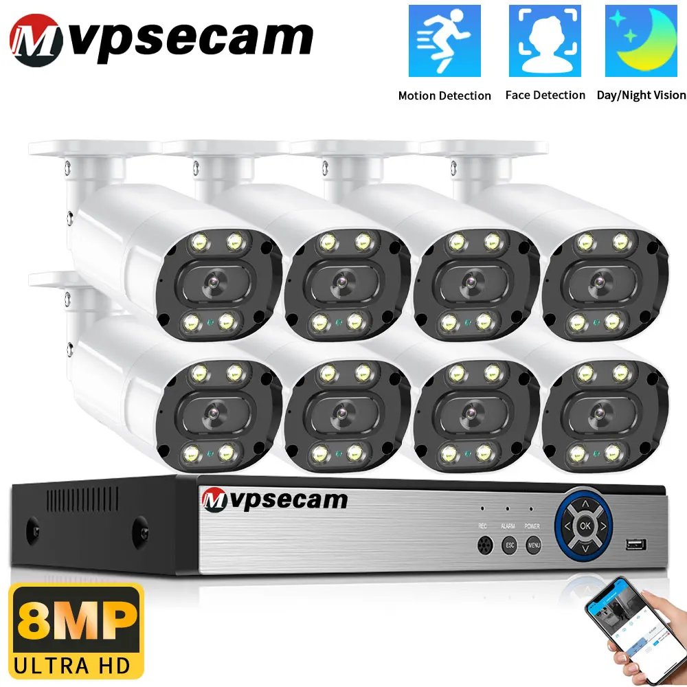 8MP 8CHAHD Dome Camera Kit 4K Outdoor High Definition Full Color Night Vision CCTV Home Surveillance Video Security System Kit
8MP 8CHAHD Dome Camera Kit 4K Outdoor High Definition Full Color Night Vision CCTV Home Surveillance Video Security System Kit