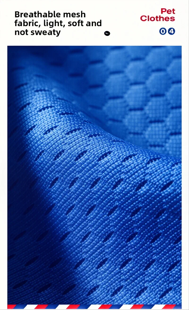 France National Team Dog Soccer Shirt Breathable Mesh Dogs T-shirts Lightweight Puppy Clothes for Outdoor Walks Pets Supplies
France National Team Dog Soccer Shirt Breathable Mesh Dogs T-shirts Lightweight Puppy Clothes for Outdoor Walks Pets Supplies