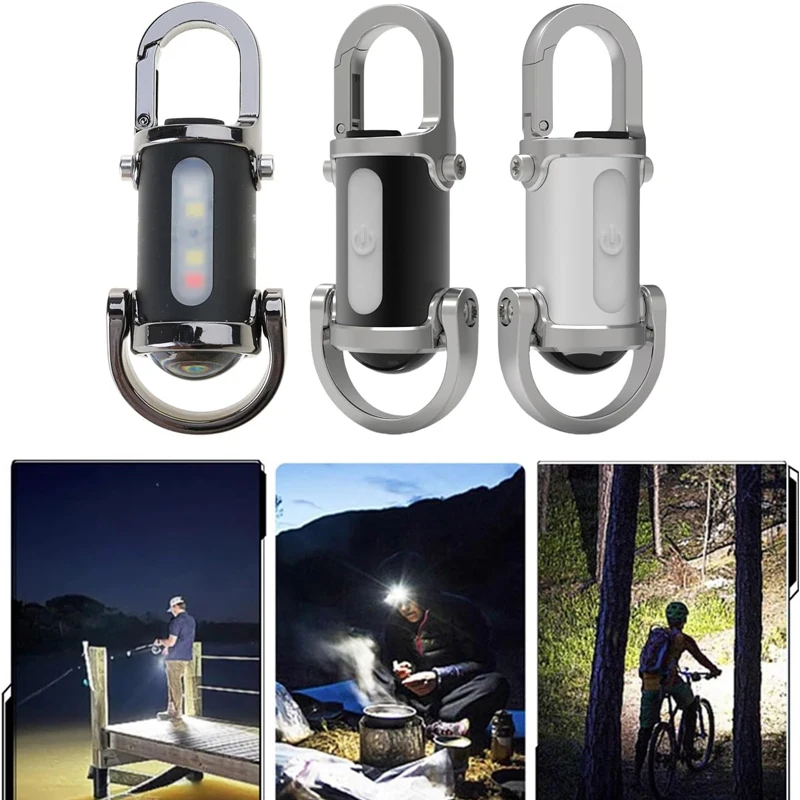 Camping Walking Hiking Emergency Light Mini Keychain Flashlight Rechargeable Pocket COB Working Light with Outdoor Hook
Camping Walking Hiking Emergency Light Mini Keychain Flashlight Rechargeable Pocket COB Working Light with Outdoor Hook
