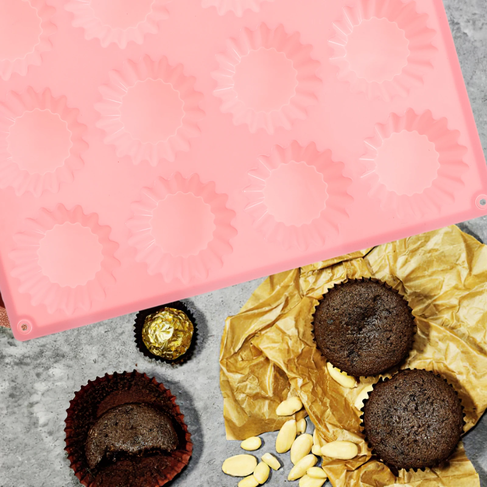 3pcs Silicone Muffin Baking Mold Multi-Grid Cake Pan Mini Chocolate Molds Cookie Mold For Dessert Cupcake Cheesecake Fondant
3pcs Silicone Muffin Baking Mold Multi-Grid Cake Pan Mini Chocolate Molds Cookie Mold For Dessert Cupcake Cheesecake Fondant