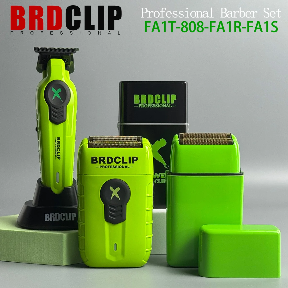 Professional Barber Set BRDCLIP FA1T 808 FA1R FA1S Green 7700RPM 8200RPM High Power Speeding Hair Trimmer Machine with Charge
Professional Barber Set BRDCLIP FA1T 808 FA1R FA1S Green 7700RPM 8200RPM High Power Speeding Hair Trimmer Machine with Charge