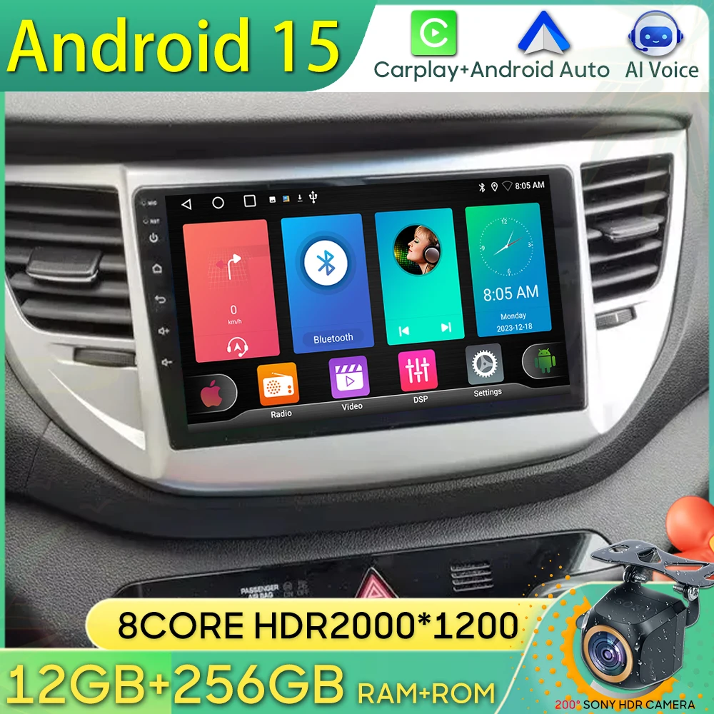 Android 15 Car Radio For Hyundai Tucson IX35 3 2015 2016 2017 2018 GPS Navigation Android Auto Carplay Wifi Video Screen No 2din
Android 15 Car Radio For Hyundai Tucson IX35 3 2015 2016 2017 2018 GPS Navigation Android Auto Carplay Wifi Video Screen No 2din