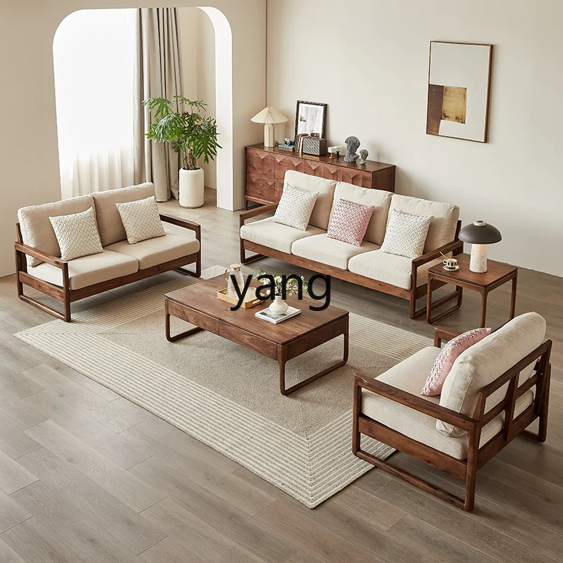 LMM Black Walnut Three-Seater Sofa Living Room Fabric Sofa Set All Natural Wood
LMM Black Walnut Three-Seater Sofa Living Room Fabric Sofa Set All Natural Wood