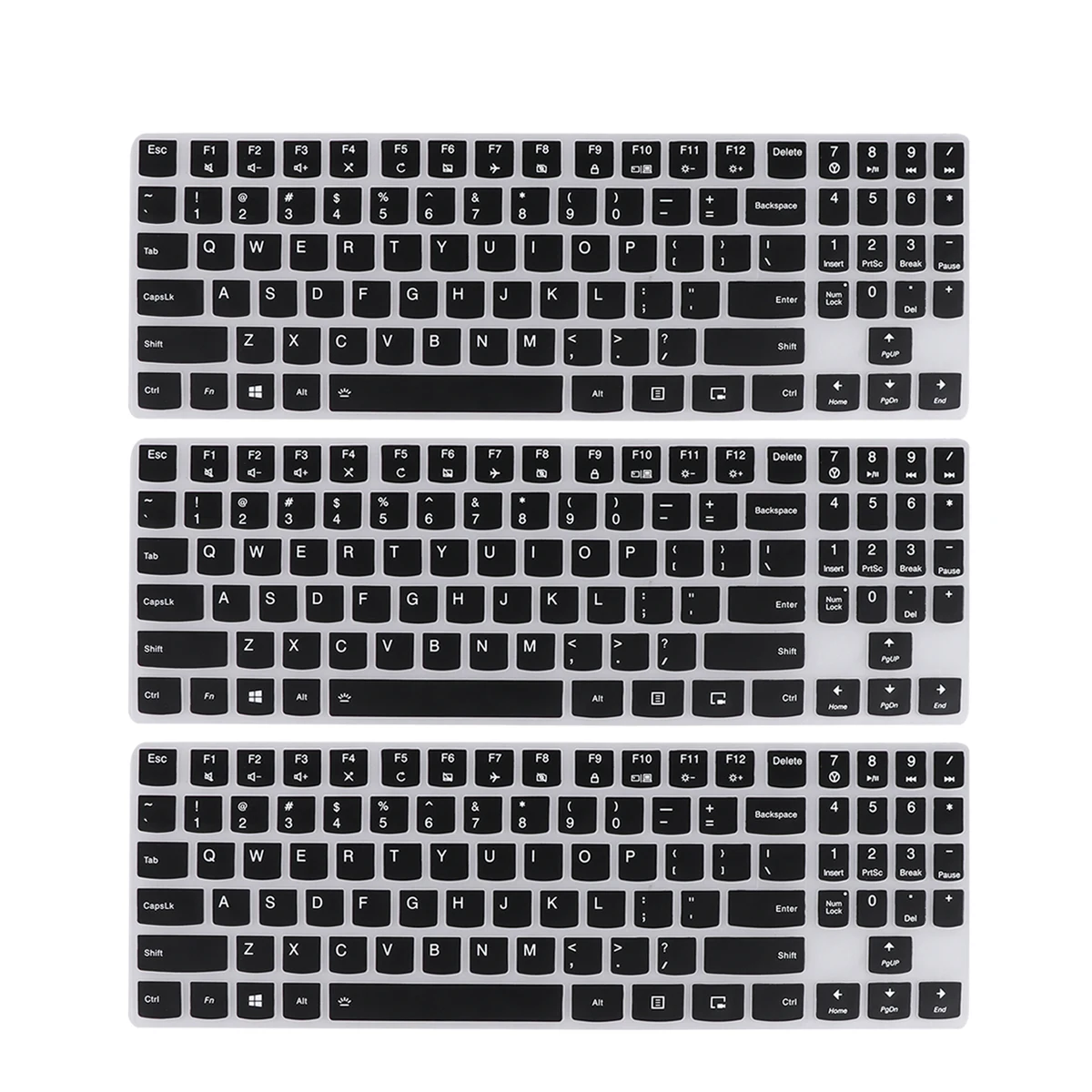 3pcs 15.6 Inches Keyboard Protector Silicone Keyboard Protective Cover Compatible for Laptop R720 (Black)
3pcs 15.6 Inches Keyboard Protector Silicone Keyboard Protective Cover Compatible for Laptop R720 (Black)
