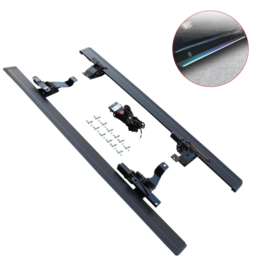 Intelligent automatic expansion thickening aluminum alloy electric side pedal modification with light LED
Intelligent automatic expansion thickening aluminum alloy electric side pedal modification with light LED