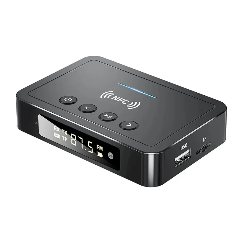 NFC Bluetooth 5.0 Audio Adapter 3.5MM AUX RCA SPDIF Wireless FM Receiver Transmitter Support TF U-Disk Music Play Remote Control
NFC Bluetooth 5.0 Audio Adapter 3.5MM AUX RCA SPDIF Wireless FM Receiver Transmitter Support TF U-Disk Music Play Remote Control