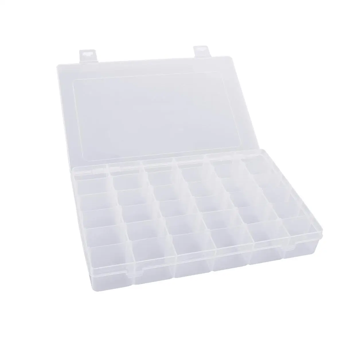 36 Grid Clear Hard Plastic Storage Box Organizer 27.5x17.8x4.3cm Removable Dividers Jewelry Beads Travel Container 
36 Grid Clear Hard Plastic Storage Box Organizer 27.5x17.8x4.3cm Removable Dividers Jewelry Beads Travel Container