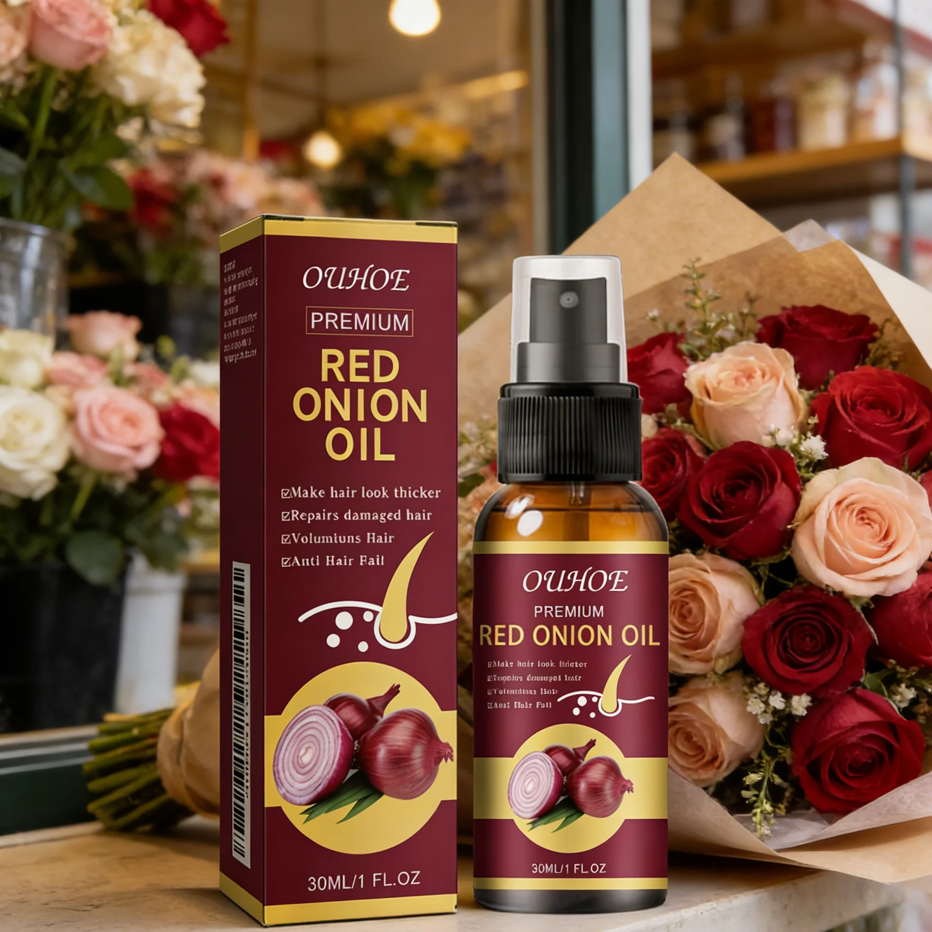 Hair Growth Serum Spray Prevent Hair Loss Scalp Treatment Improve Alopecia Strengthening Anti Dry Frizz Red Onion Essential Oil
Hair Growth Serum Spray Prevent Hair Loss Scalp Treatment Improve Alopecia Strengthening Anti Dry Frizz Red Onion Essential Oil