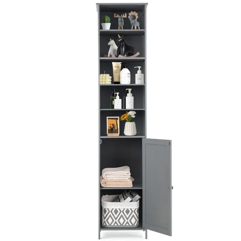 Bathroom Storage Cabinet with 5 Open Shelves for Home
Bathroom Storage Cabinet with 5 Open Shelves for Home