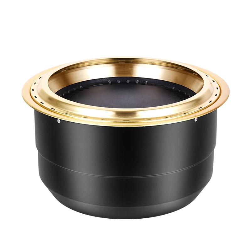 Commercial Electric Grill Style Upper Smoke Exhaust Golden Mosquito Coils Round Korean Barbecue Pot
Commercial Electric Grill Style Upper Smoke Exhaust Golden Mosquito Coils Round Korean Barbecue Pot