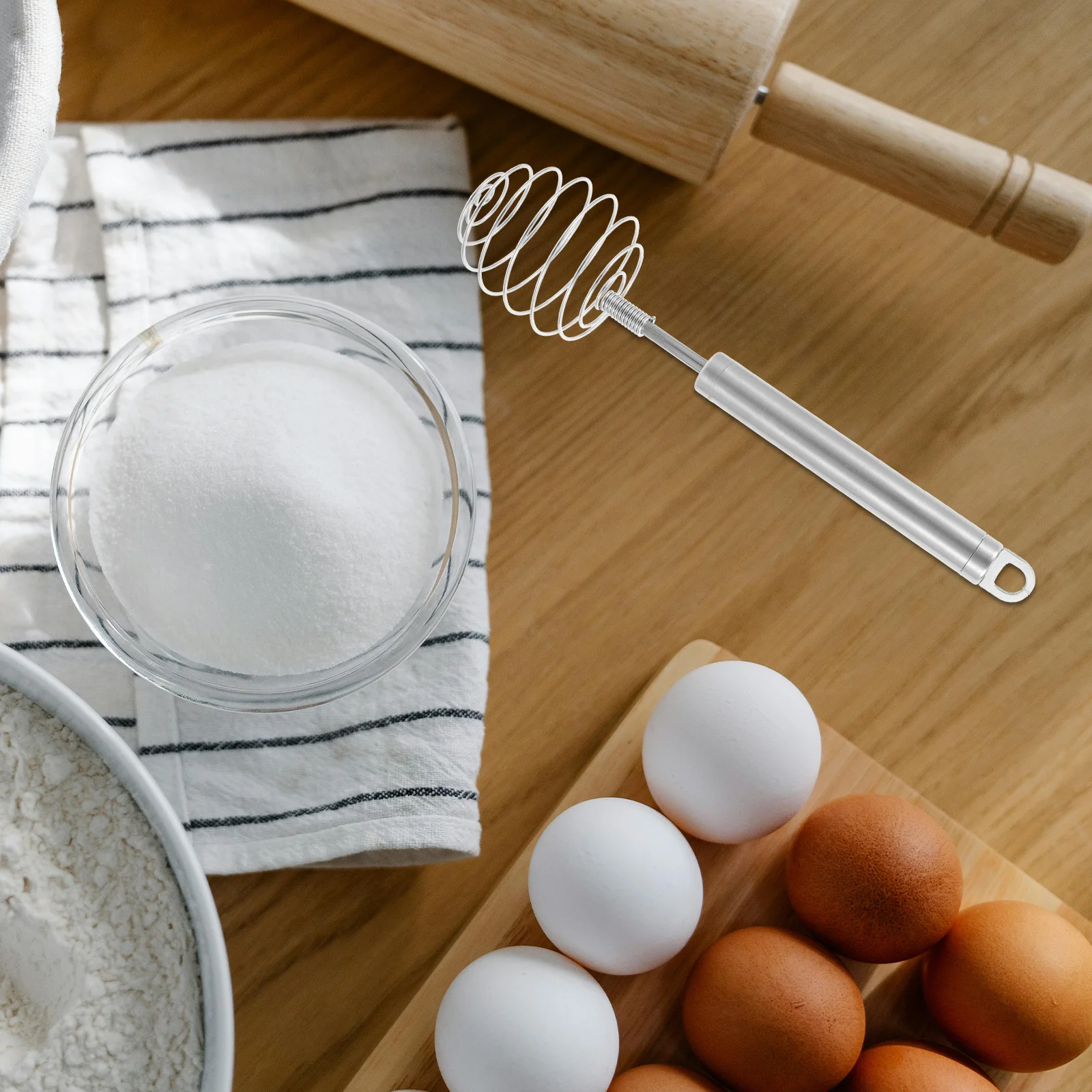 1Pcs Egg Whisk Stainless Steel Hand Mixer Baking Mixing Tool Kitchen Manual Beater Rustproof Easy Clean
1Pcs Egg Whisk Stainless Steel Hand Mixer Baking Mixing Tool Kitchen Manual Beater Rustproof Easy Clean