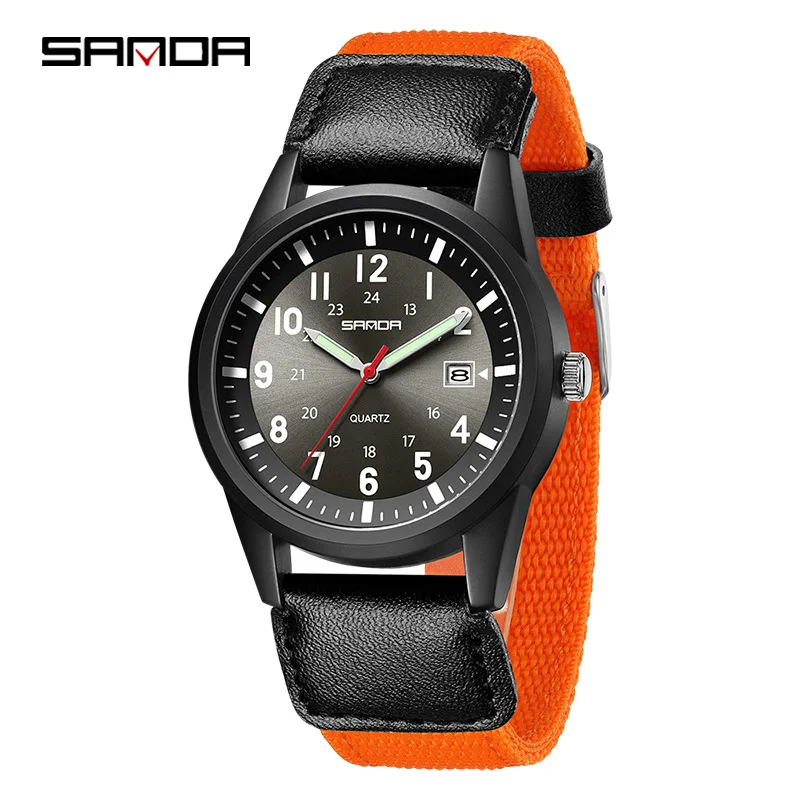 Men's Casual Outdoor Sports Watch Student Nylon Strap Lightweight Quartz 50M Water Resistant Sunray Dial Calendar Wristwatch
Men's Casual Outdoor Sports Watch Student Nylon Strap Lightweight Quartz 50M Water Resistant Sunray Dial Calendar Wristwatch