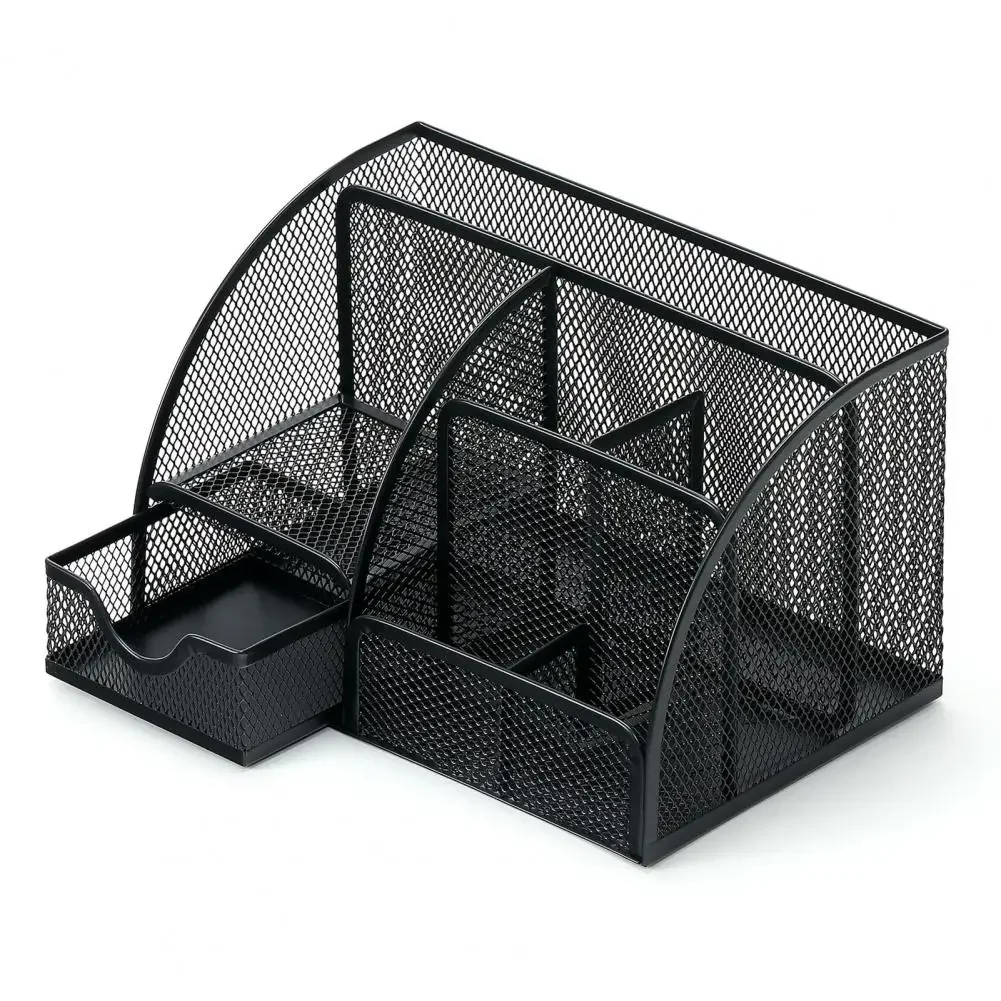 Office Desktop Storage Box Desktop Pen Holder Metal Pen Holder with Multiple Compartments Metal Mesh Square Divided Container
Office Desktop Storage Box Desktop Pen Holder Metal Pen Holder with Multiple Compartments Metal Mesh Square Divided Container