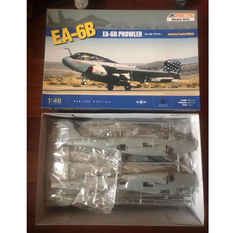 KINETIC K48022 1/48 Scale EA-6B Prowler VAQ-140(Plastic model)
KINETIC K48022 1/48 Scale EA-6B Prowler VAQ-140(Plastic model)