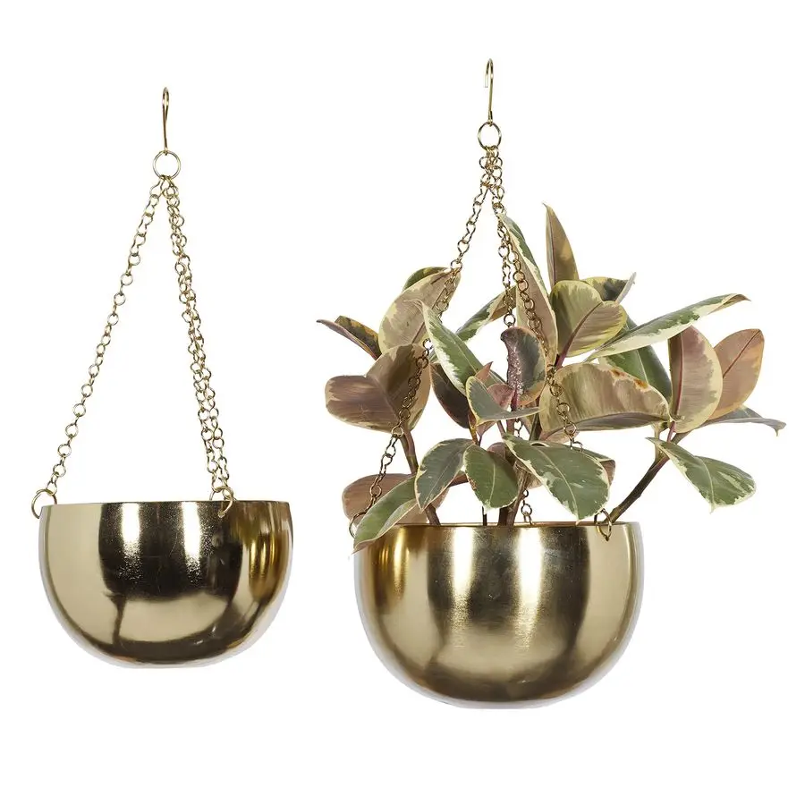 79 Metal Indoor Outdoor Wall Planter Indoor Outdoor Hanging Dome Hanging Planter with Chain, Set of 2 Plant Hanger 5, 6H, Gold
79 Metal Indoor Outdoor Wall Planter Indoor Outdoor Hanging Dome Hanging Planter with Chain, Set of 2 Plant Hanger 5, 6H, Gold