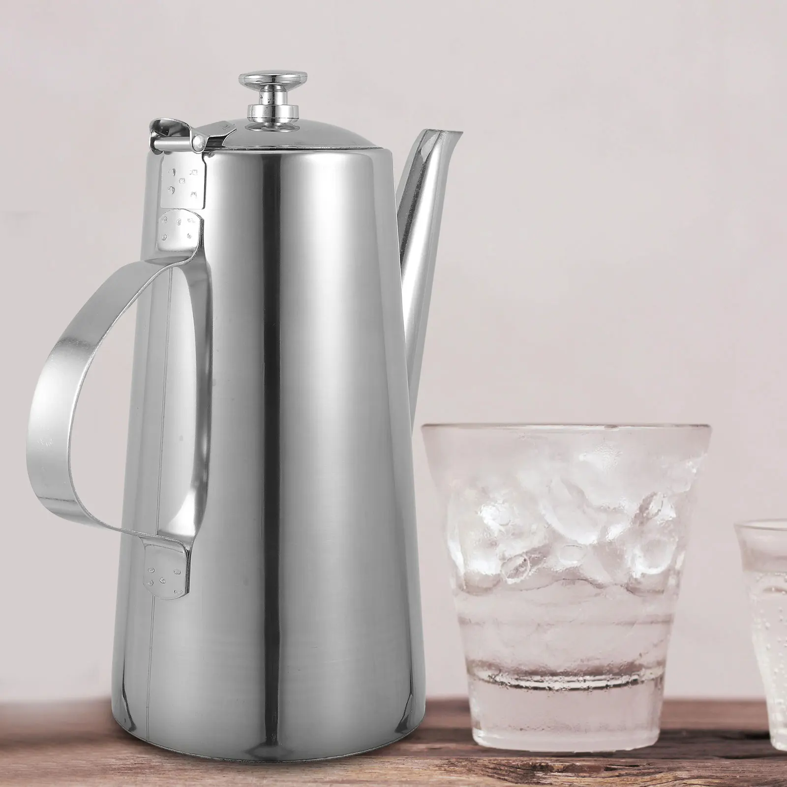 Stainless Steel Tea Kettle 2 0L Long Spout Cold Water Pot Practical Texture Fine Workmanship Teapot Home Office Travel Kitchen
Stainless Steel Tea Kettle 2 0L Long Spout Cold Water Pot Practical Texture Fine Workmanship Teapot Home Office Travel Kitchen