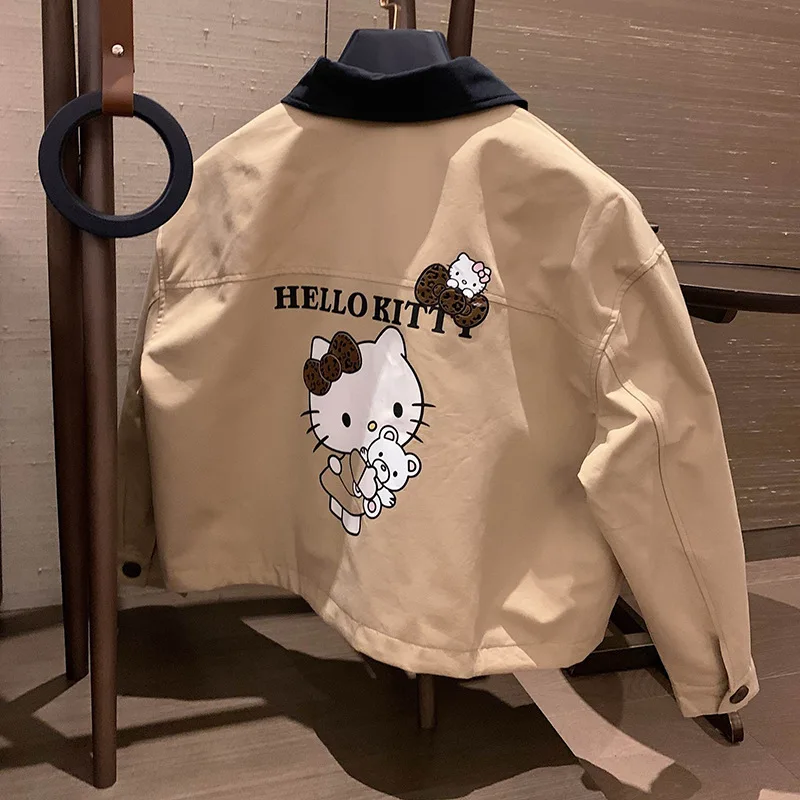 Autumn Winter Hello Kitty Long Sleeve Trench Coat Women Fashion Loose Office Lady Short Outerwears Jacket Coats Female Clothing
Autumn Winter Hello Kitty Long Sleeve Trench Coat Women Fashion Loose Office Lady Short Outerwears Jacket Coats Female Clothing