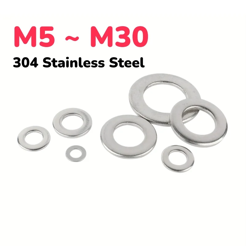 M5 M6 M8 M10 M12 M14 M16 M18 M20 M22 M24 M27 M30 304 Stainless Steel Sealing Plain Gasket Flat Washer
M5 M6 M8 M10 M12 M14 M16 M18 M20 M22 M24 M27 M30 304 Stainless Steel Sealing Plain Gasket Flat Washer