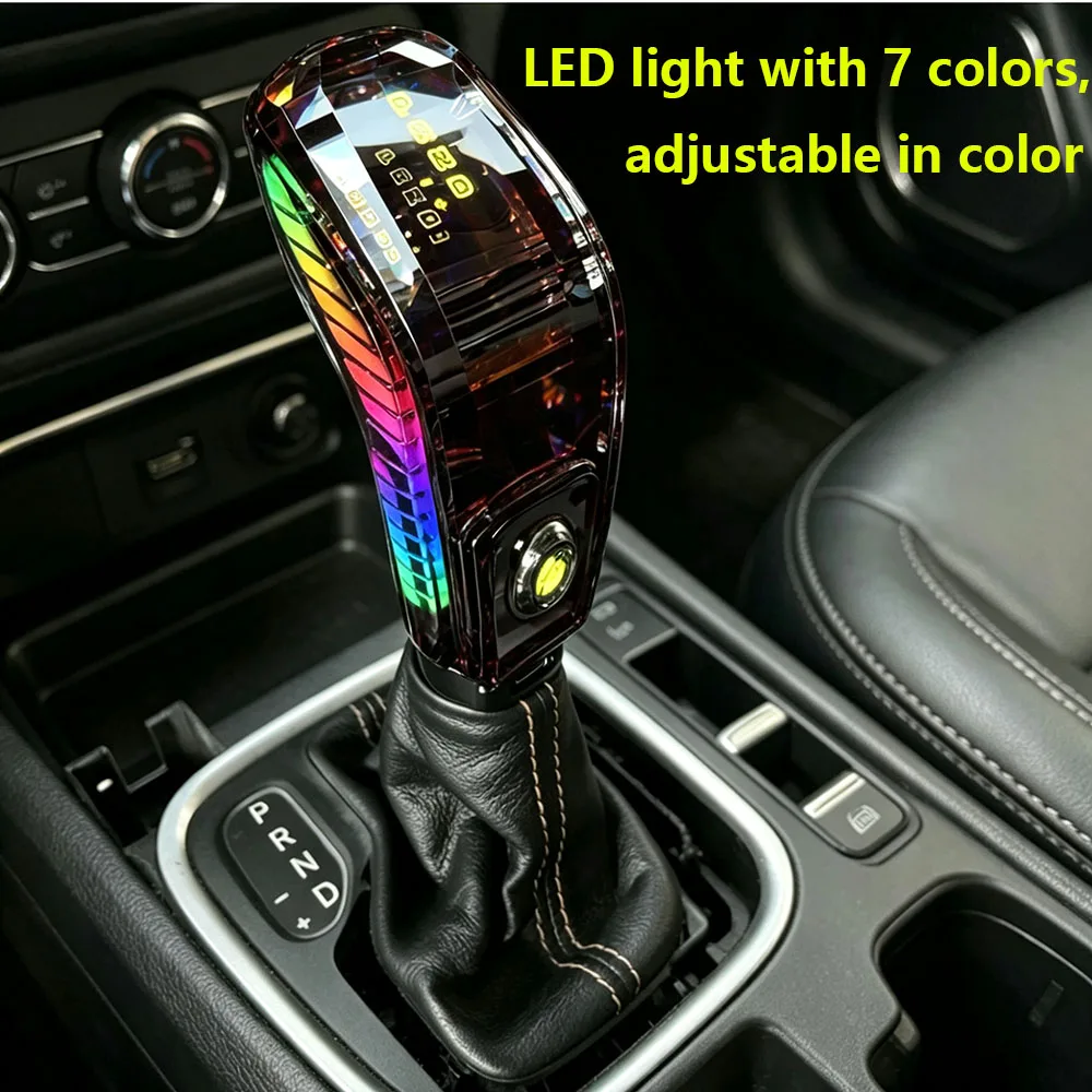LED Crystal Gear Shift Head Knob Cover for Jeep Renegade 2014 - 2023 Compass 2017-2020 AT Gear Sticker Handball Car Accessories
LED Crystal Gear Shift Head Knob Cover for Jeep Renegade 2014 - 2023 Compass 2017-2020 AT Gear Sticker Handball Car Accessories