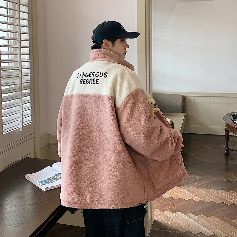 Pink Lamb Velvet Jaet Men's Winter Thiened Cotton Workwear American Trendy Brand Casual Sle Warmth Youth ular Loose Fit
Pink Lamb Velvet Jaet Men's Winter Thiened Cotton Workwear American Trendy Brand Casual Sle Warmth Youth ular Loose Fit